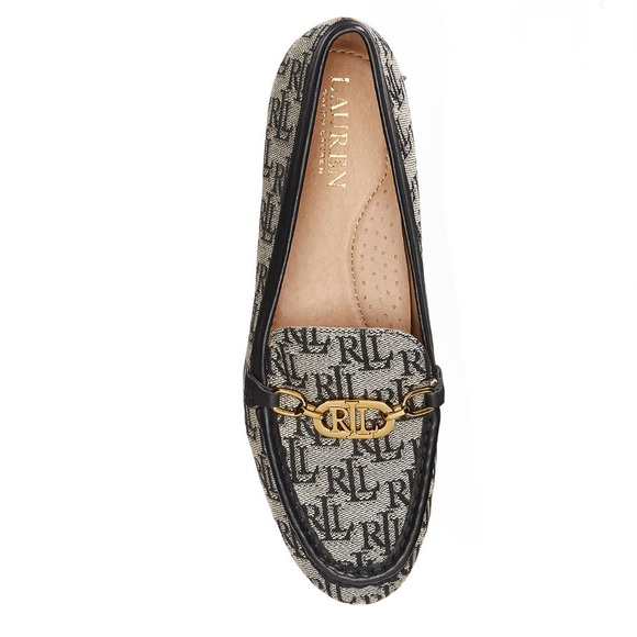 Lauren Ralph Lauren Averi II Monogram Jacquard Loafers - Picture 1 of 10